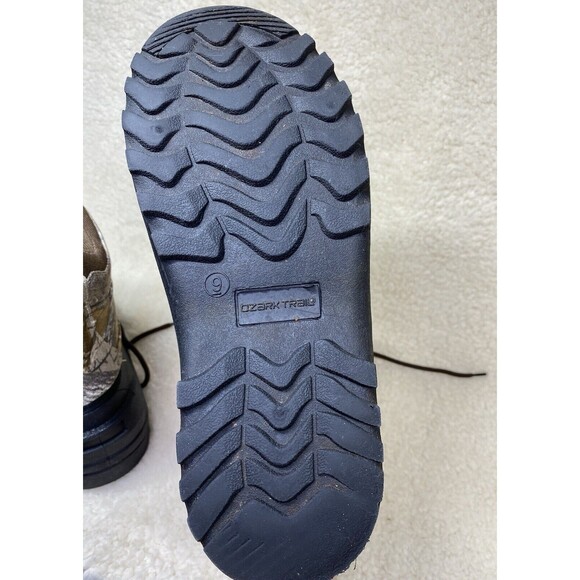 Ozark Trail Hiker Boots Sz 9 Hunting Hiking Thinsulate Camo Realtree Camping - Picture 8 of 11